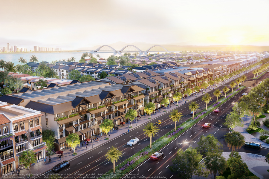 Liền kề Tương lai, Vịnh Ngọc sở hữu mức giá vào hấp dẫn, chỉ từ 14 - 17 tỷ đồng/căn, tương đương căn hộ hạng sang tại nội đô (Ảnh phối cảnh)