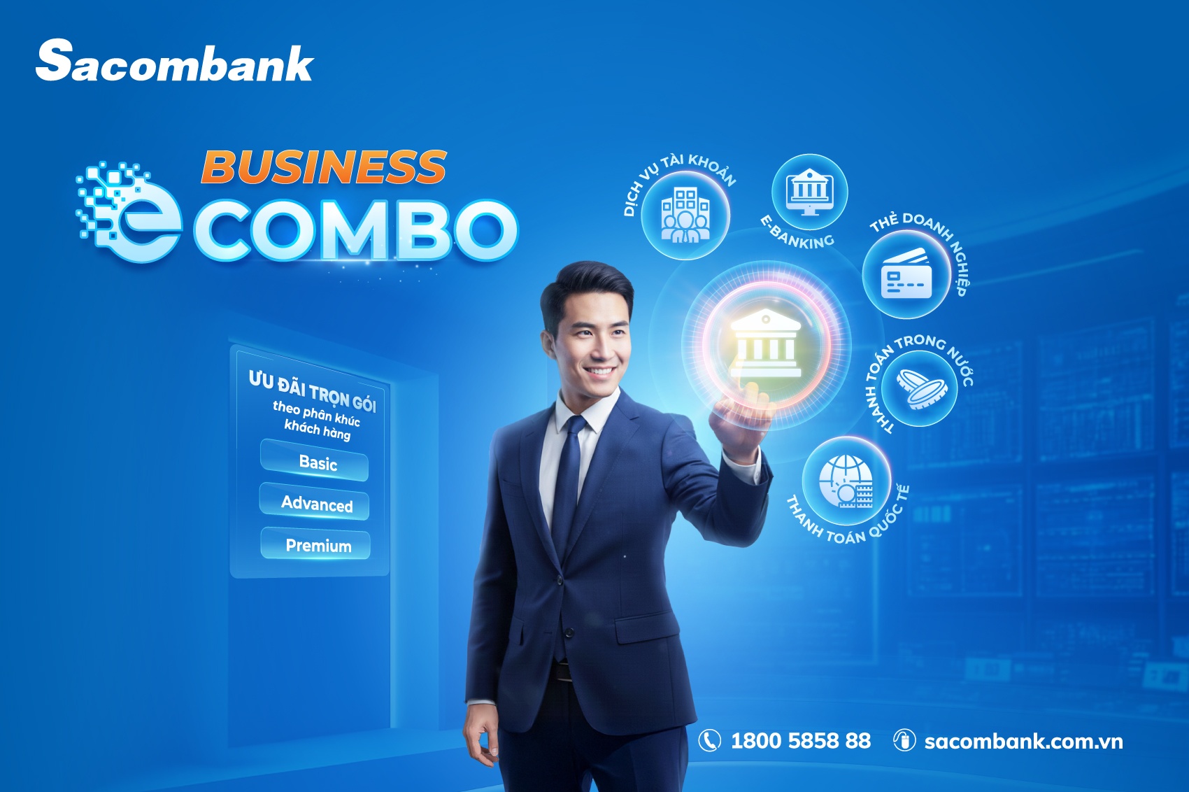 Sacombank nâng cấp dịch vụ eCombo – giải pháp tài khoản trọn gói linh hoạt dành cho doanh nghiệp