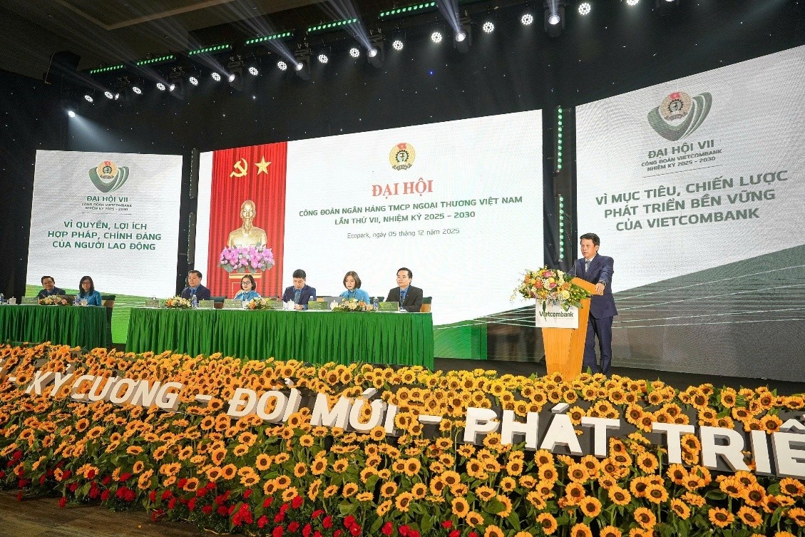 Vietcombank tổ chức thành công Đại hội Công đoàn lần thứ VII, nhiệm kỳ 2025 - 2030