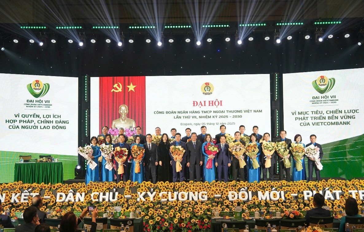 Vietcombank tổ chức thành công Đại hội Công đoàn lần thứ VII, nhiệm kỳ 2025 - 2030
