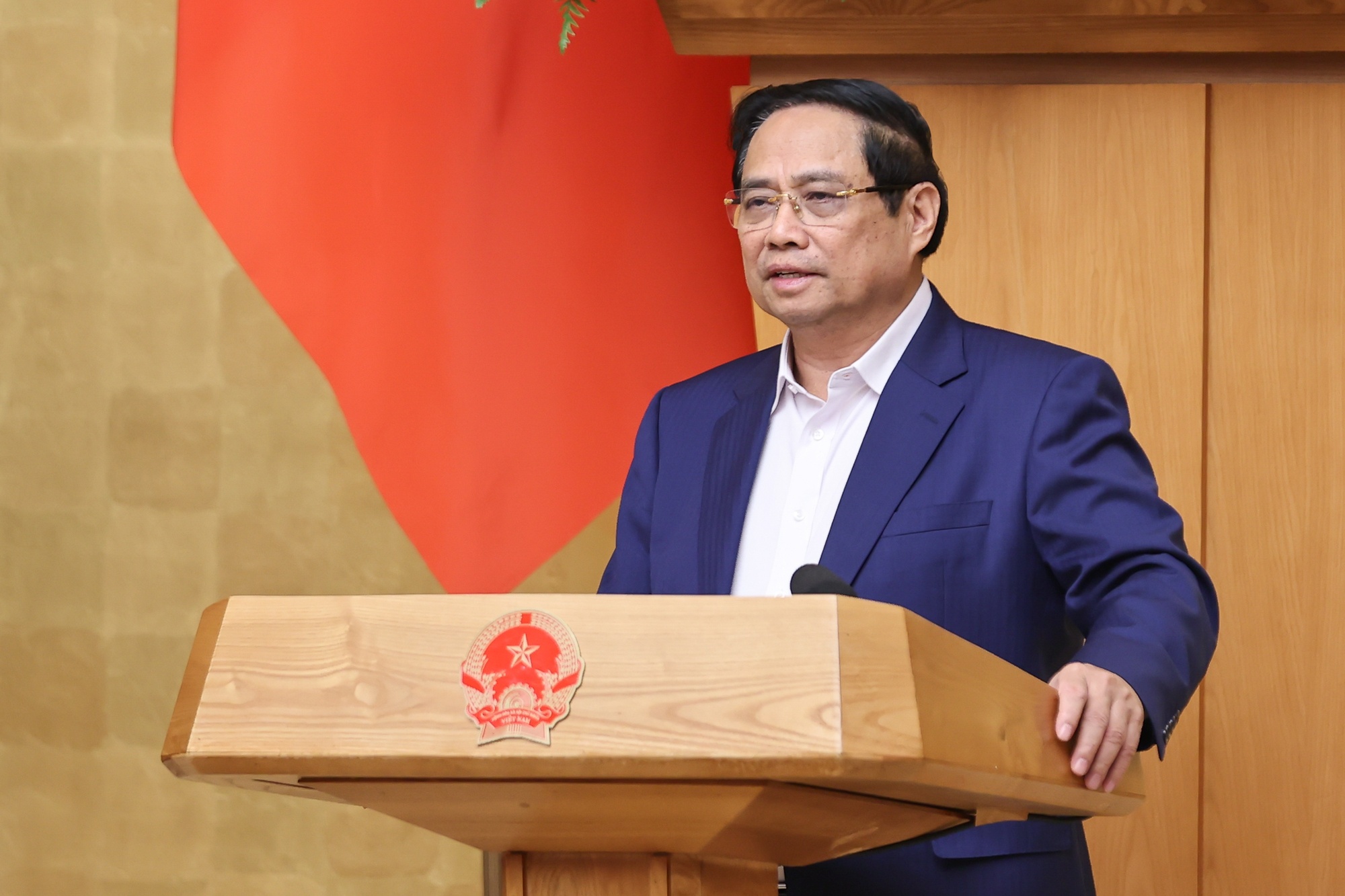 Thủ tướng phát biểu kết luận phiên họp Chính phủ thường kỳ tháng 11 - Ảnh: VGP/Nhật Bắc Thủ tướng phát biểu kết luận phiên họp Chính phủ thường kỳ tháng 11 - Ảnh: VGP/Nhật Bắc