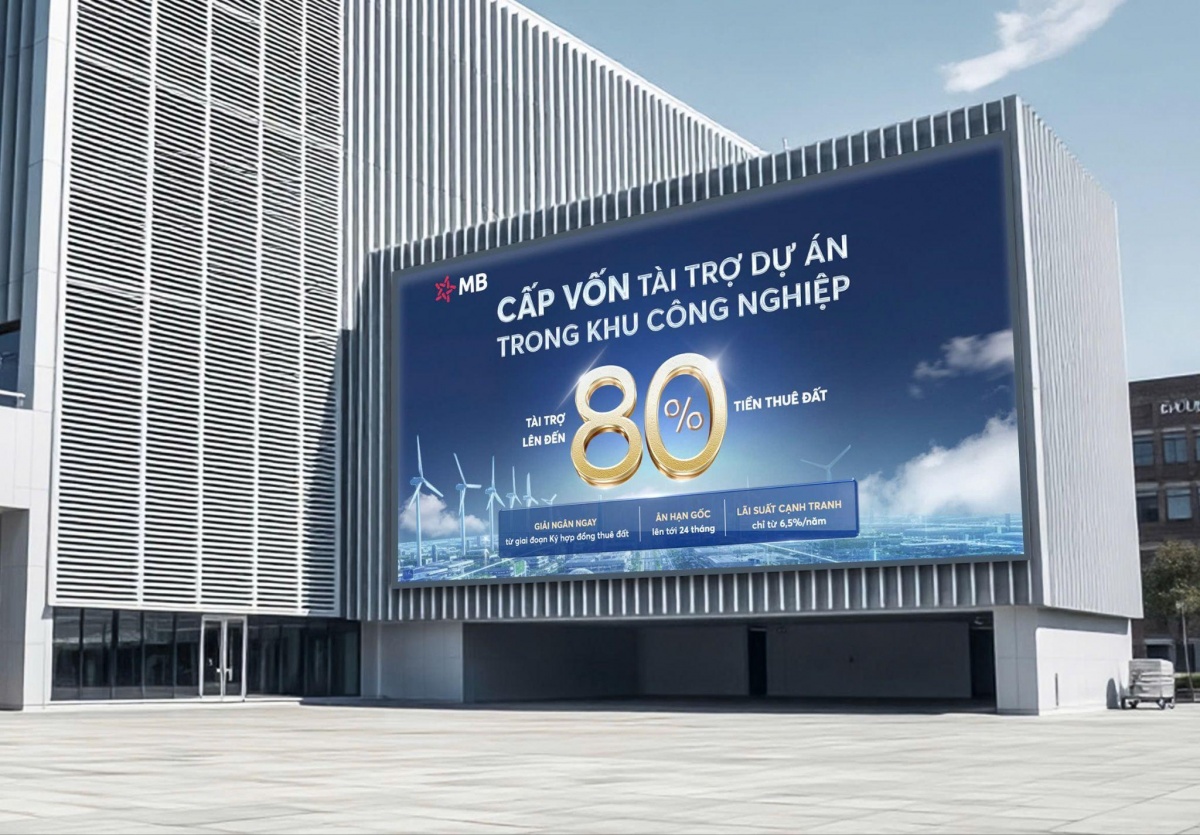 Doanh nghiệp được tiếp sức mở rộng hạ tầng sản xuất nhờ gói tài trợ thuê đất trong khu công nghiệp tới 80% giá trị của MB.