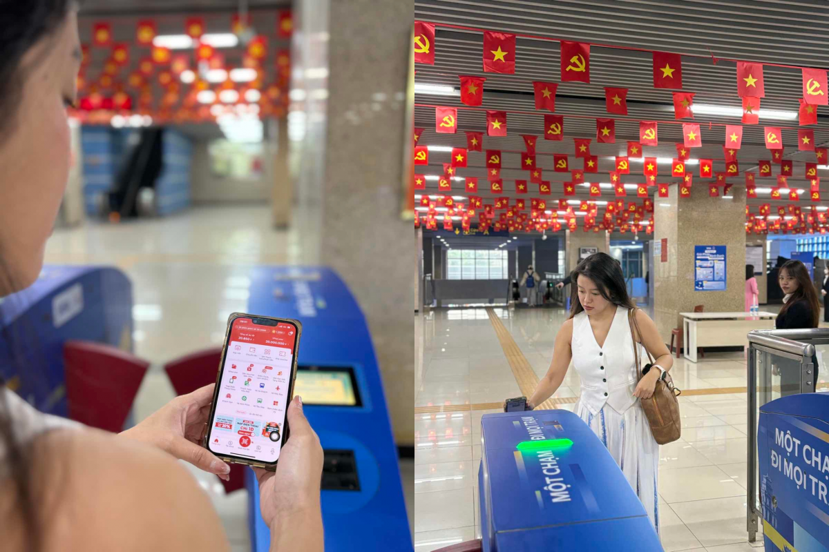 Người dùng ví điện tử ShopeePay có thể tiết kiệm đến 188.100đ hàng tháng khi di chuyển bằng Metro Hà Nội. Ảnh: ShopeePay Người dùng ví điện tử ShopeePay có thể tiết kiệm đến 188.100đ hàng tháng khi di chuyển bằng Metro Hà Nội. Ảnh: ShopeePay