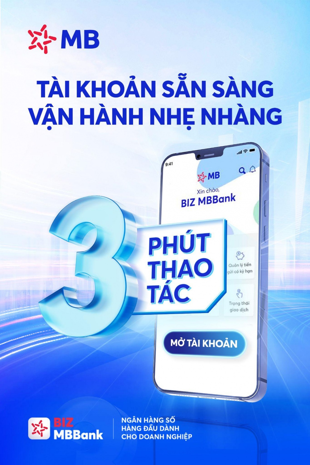 Chỉ 3 phút là doanh nghiệp đã sở hữu tài khoản sử dụng để vận hành tài chính. Chỉ 3 phút là doanh nghiệp đã sở hữu tài khoản sử dụng để vận hành tài chính.
