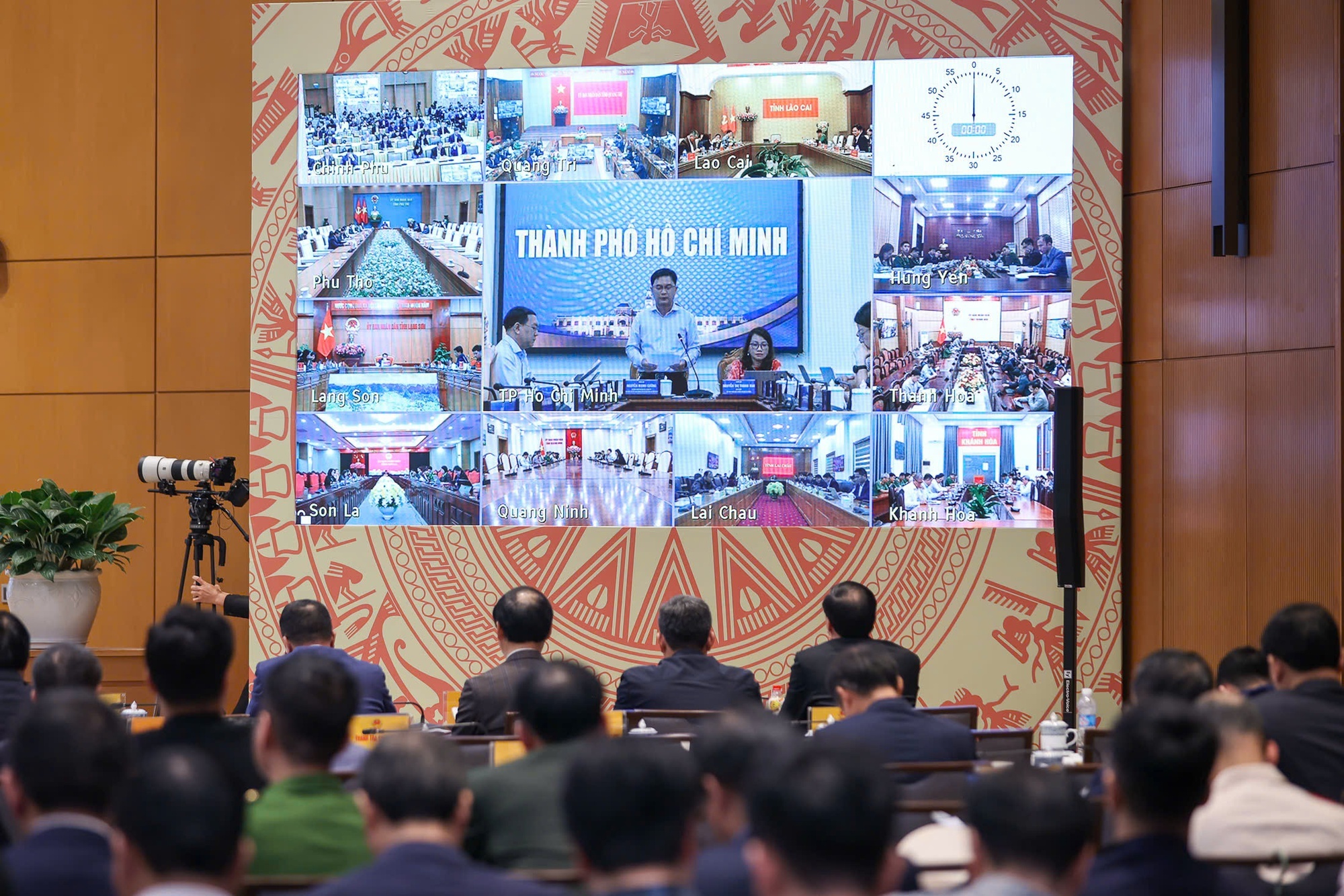 Phó Chủ tịch Ủy ban nhân dân TP. Hồ Chí Minh Nguyễn Mạnh Cường phát biểu tại đầu cầu TP. Hồ Chí Minh. Ảnh: VGP/Nhật Bắc