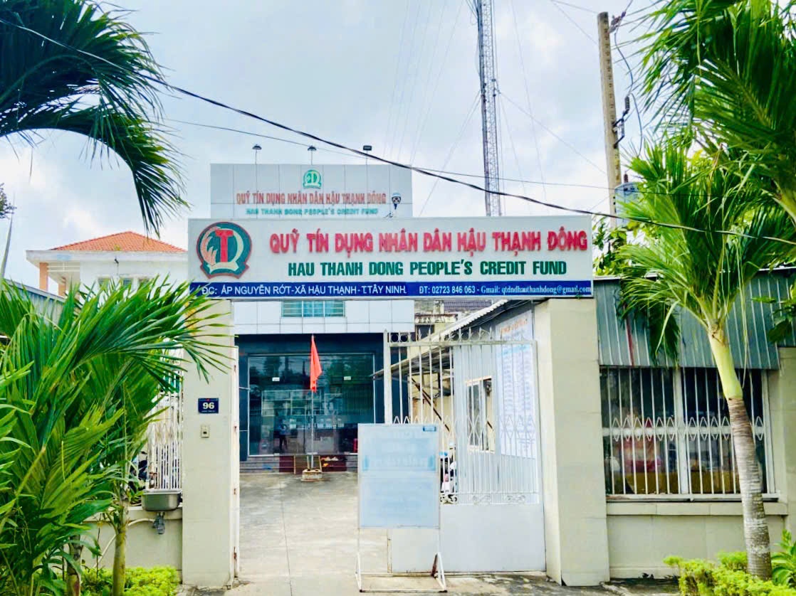 Quỹ tín dụng nhân dân Hậu Thạnh Đông thông báo thay đổi nội dung hoạt động