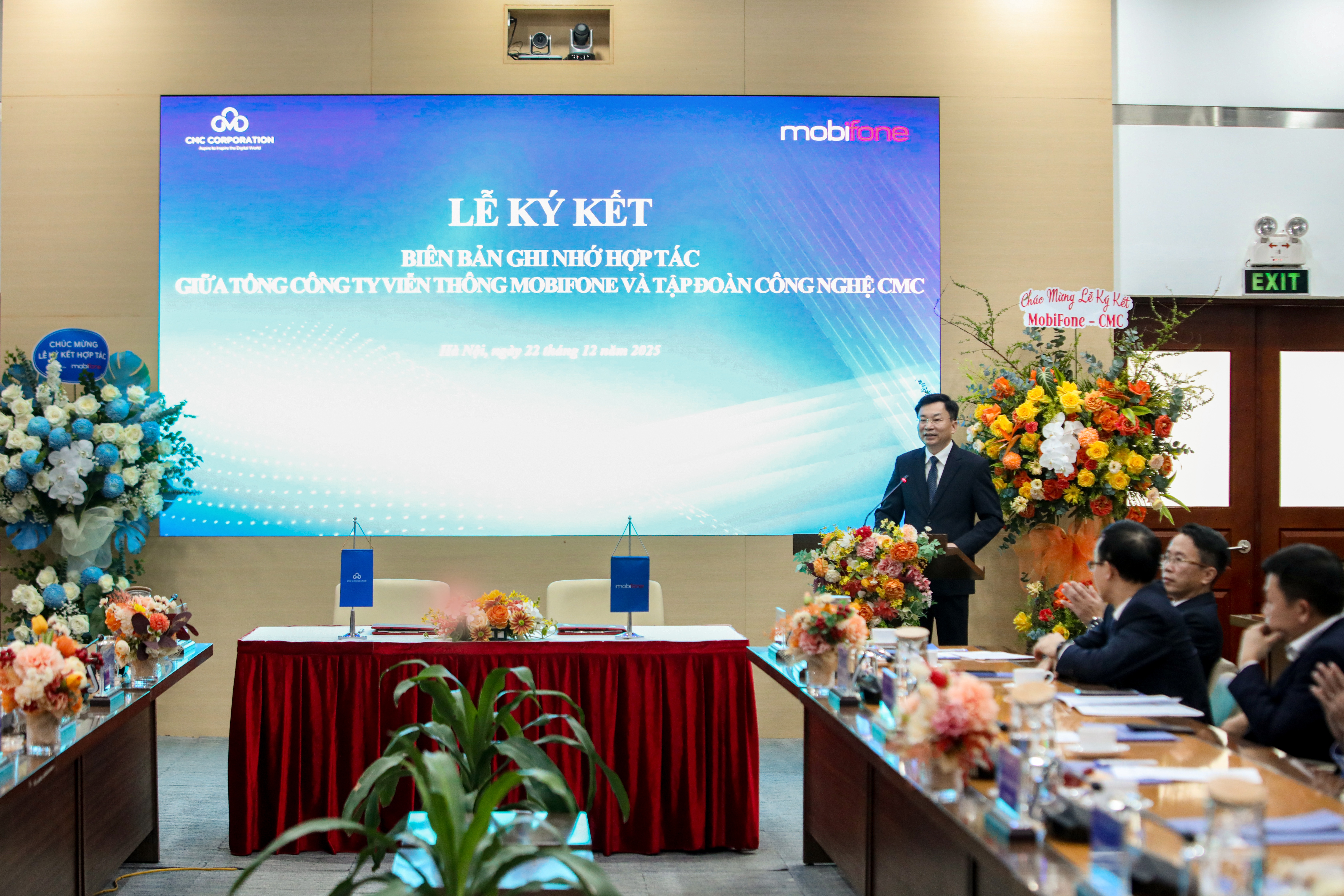 Chủ tịch MobiFone Trương Sơn Lâm nhấn mạnh ý nghĩa hợp tác chiến lược giữa hai bên.