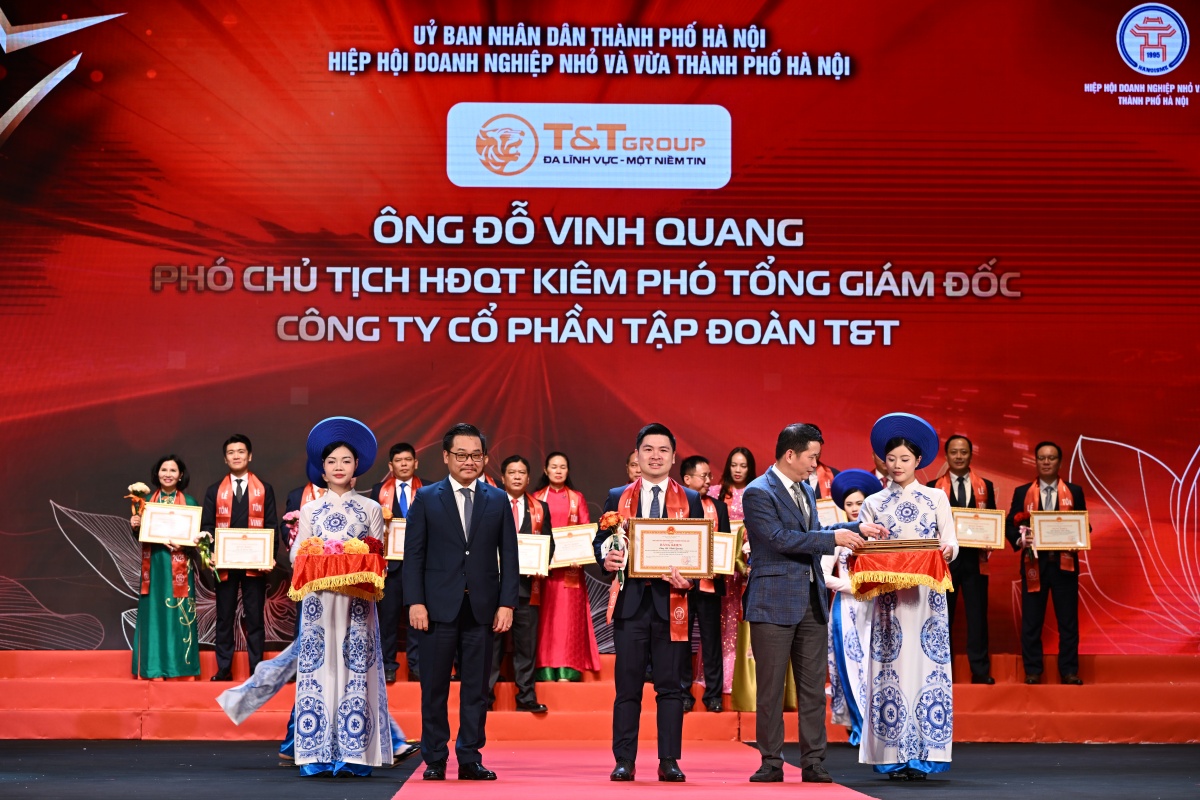 T&T Group được vinh danh tại Lễ tôn vinh doanh nhân, doanh nghiệp Thăng Long 2025