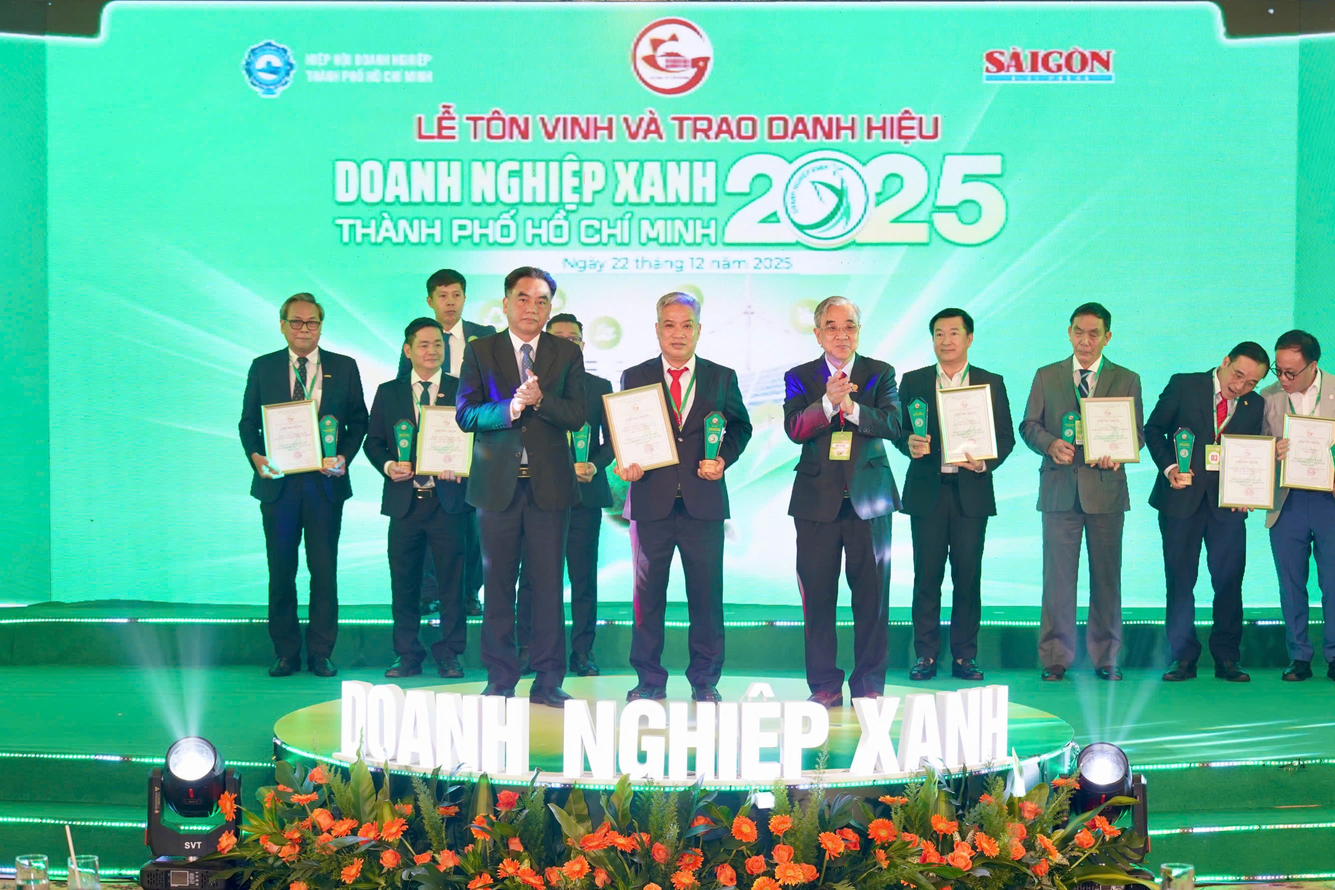 155 đơn vị đạt danh hiệu Doanh nghiệp Xanh TP. Hồ Chí Minh năm 2025