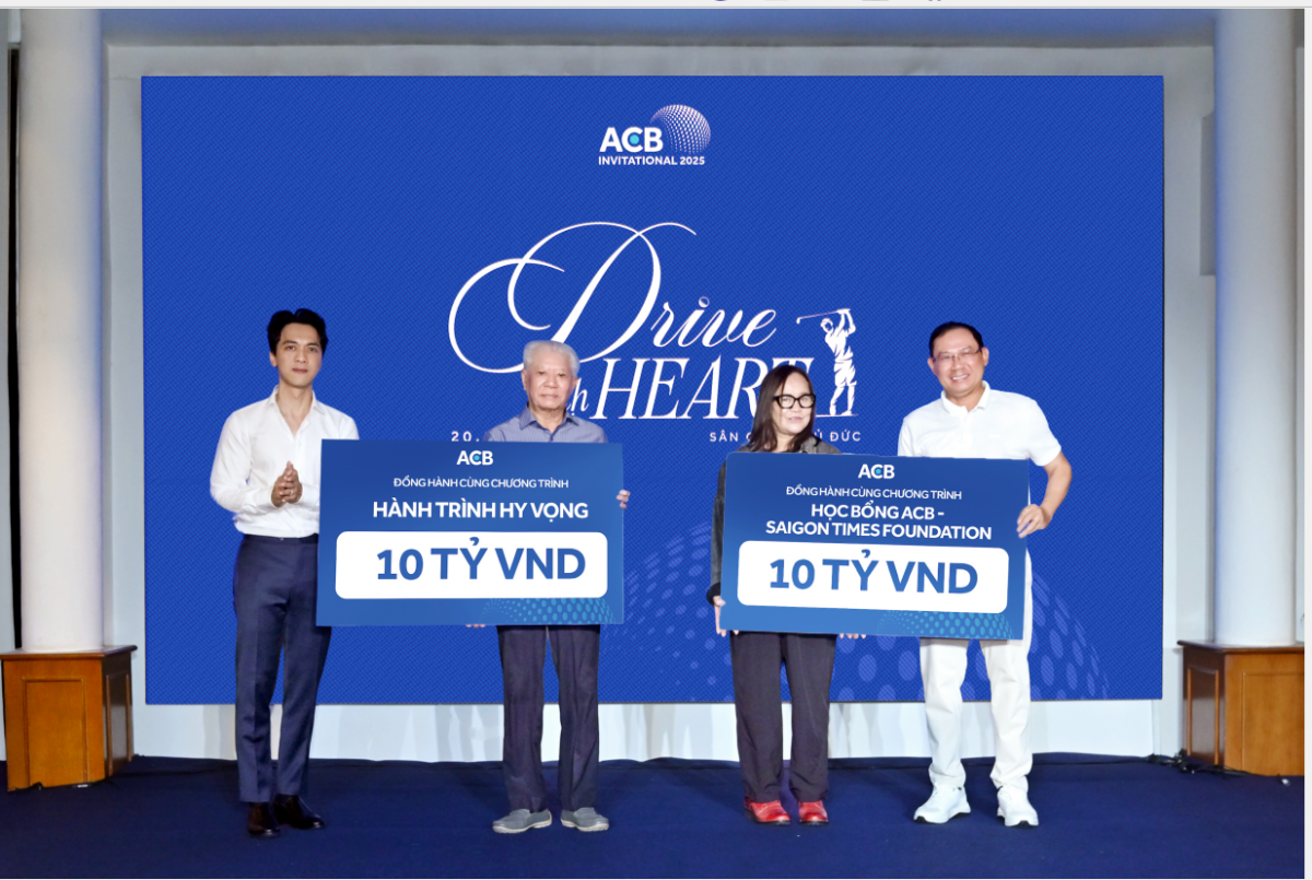 ACB tổ chức giải golf “Drive with Heart 2025”, lan tỏa tinh thần chung tay vì cộng đồng