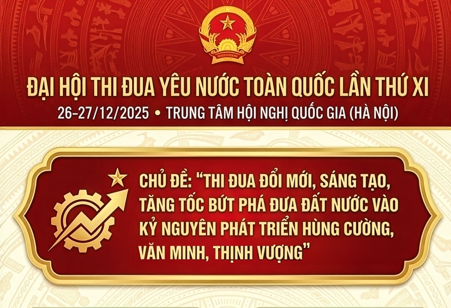 [Infographic] Đại hội Thi đua yêu nước toàn quốc lần thứ XI