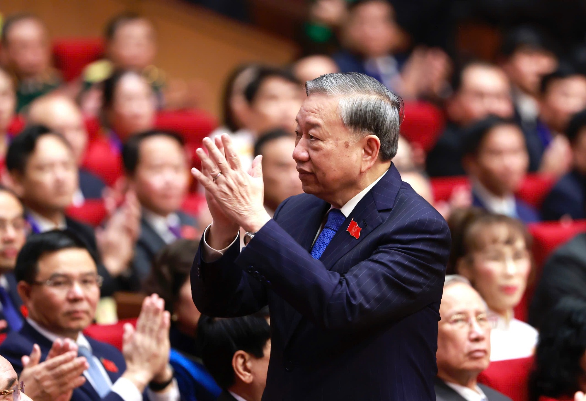 Tổng Bí thư Tô Lâm dự Đại hội Thi đua yêu nước lần thứ XI - Ảnh: VGP/Nhật Bắc Tổng Bí thư Tô Lâm dự Đại hội Thi đua yêu nước lần thứ XI - Ảnh: VGP/Nhật Bắc