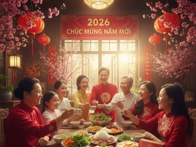 Mì gạo Ông Giáp chúc mừng năm mới 2026: Vạn sự như ý, đong đầy hạnh phúc, phát lộc phát tài!