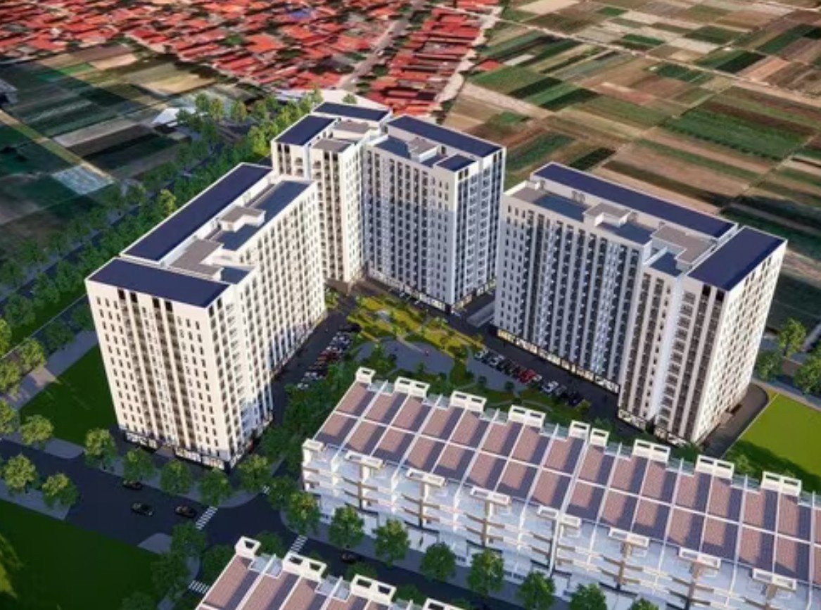 Phối cảnh dự án nhà ở xã hội Minh Đức tại xã Mê Linh/ Ảnh Internet Phối cảnh dự án nhà ở xã hội Minh Đức tại xã Mê Linh/ Ảnh Internet