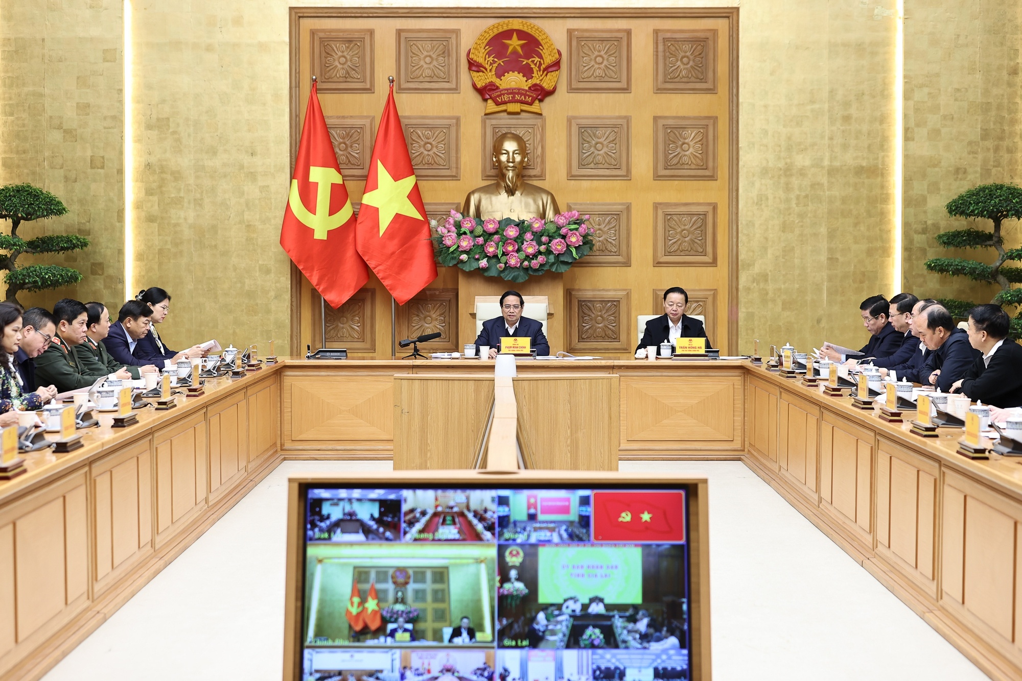 Thủ tướng Chính phủ Phạm Minh Chính chủ trì Hội nghị - Ảnh: VGP/Nhật Bắc