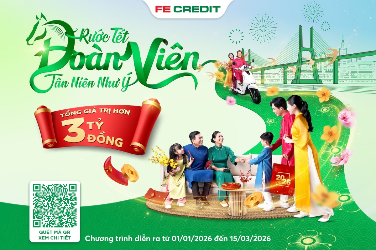 FE CREDIT triển khai đồng loạt 3 chương trình ưu đãi với tổng giá trị hơn 3 tỷ đồng