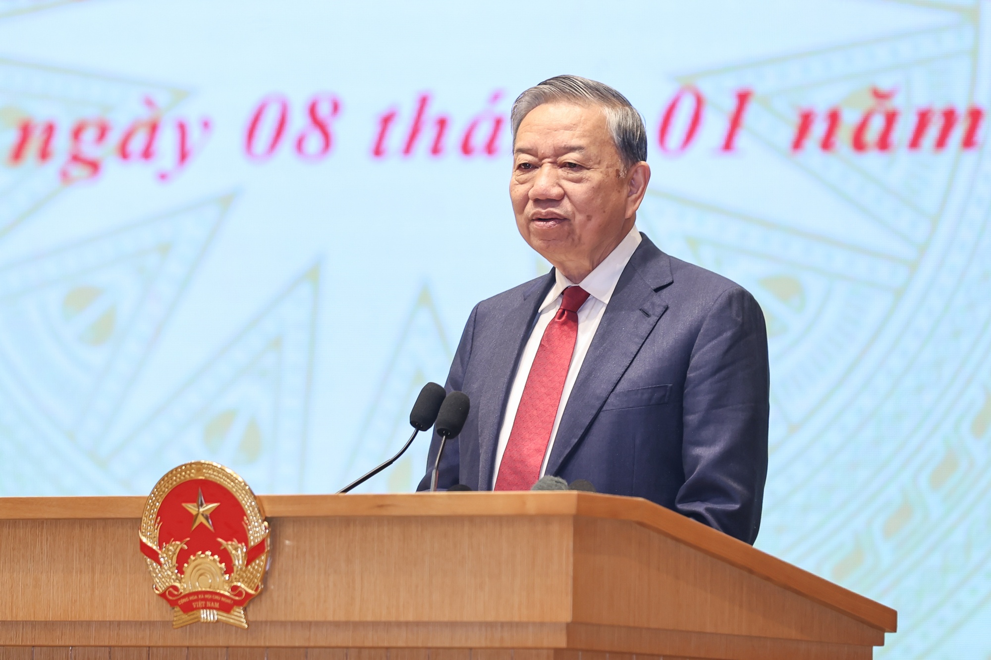 Tổng Bí thư Tô Lâm phát biểu chỉ đạo Hội nghị - Ảnh VGP/Nhật Bắc Tổng Bí thư Tô Lâm phát biểu chỉ đạo Hội nghị - Ảnh VGP/Nhật Bắc