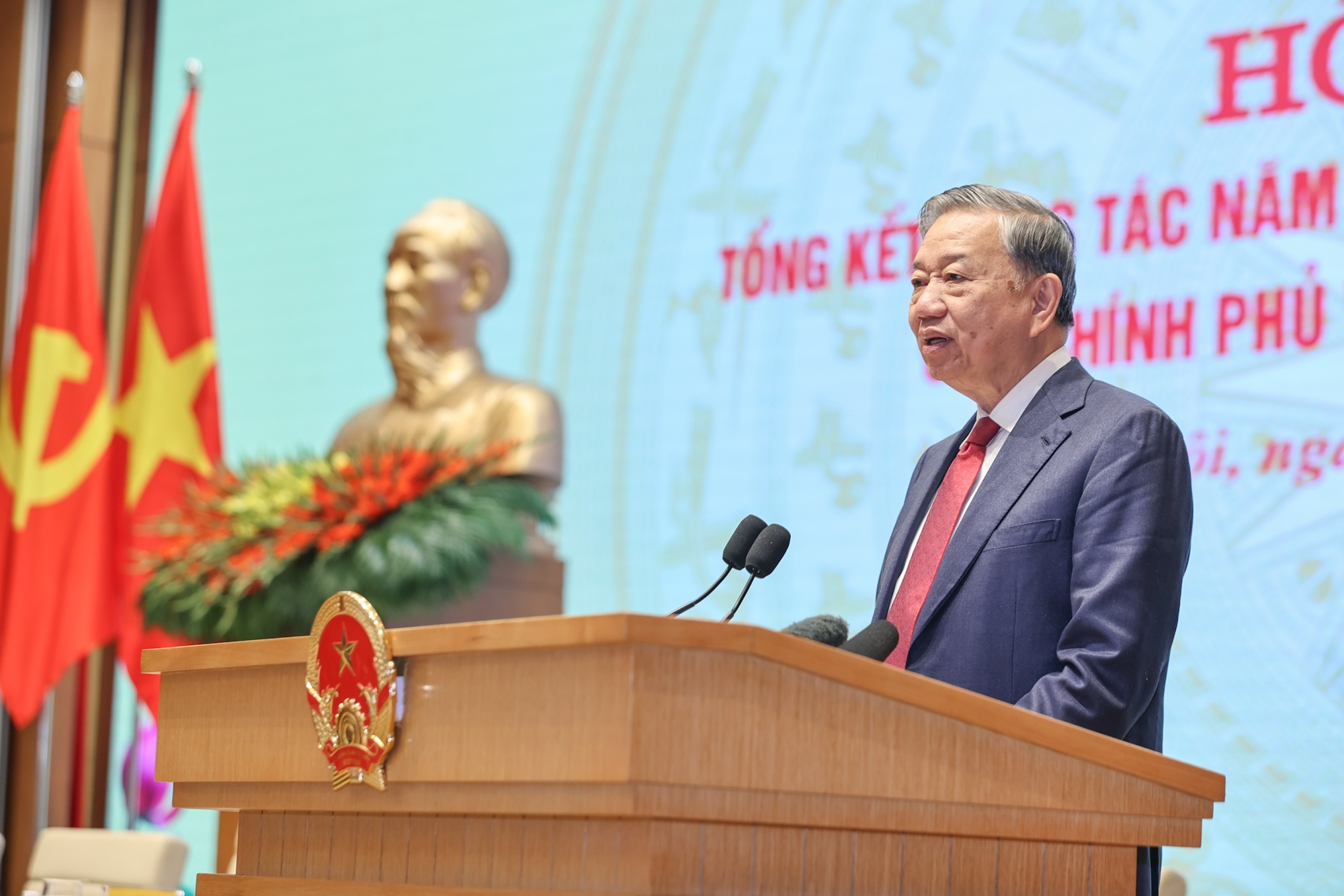 Tổng Bí thư Tô Lâm định hướng 7 nhiệm vụ trọng tâm trong thời gian tới - Ảnh VGP/Nhật Bắc Tổng Bí thư Tô Lâm định hướng 7 nhiệm vụ trọng tâm trong thời gian tới - Ảnh VGP/Nhật Bắc