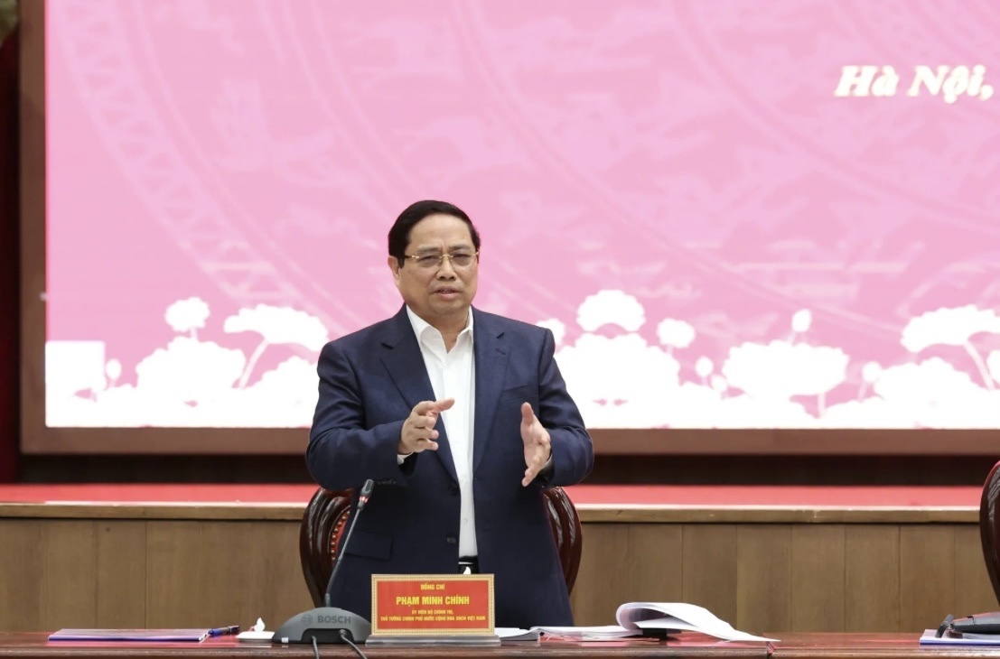 Thủ tướng Chính phủ Phạm Minh Chính phát biểu tại buổi làm việc Thủ tướng Chính phủ Phạm Minh Chính phát biểu tại buổi làm việc