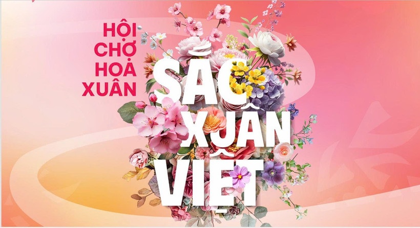 Hội chợ Hoa Xuân sẽ. được tổ chức tại phân khu “Sắc Xuân Việt” ở khu vực ngoài trời sân Đông của VEC. (Ảnh: BCT)