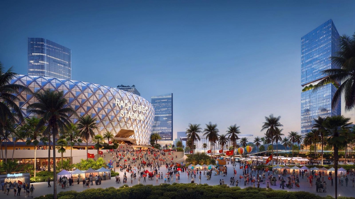 Khu liên hợp Thể dục Thể thao Quốc gia Rạch Chiếc sẽ là nơi các sự kiện thể thao đỉnh cao, concert quốc tế và lễ hội văn hóa diễn ra quanh năm