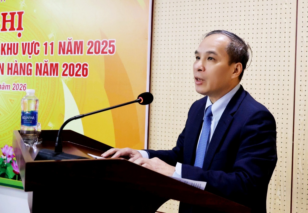 Phó Thống đốc Thường trực Đoàn Thái Sơn phát biểu chỉ đạo tại Hội nghị