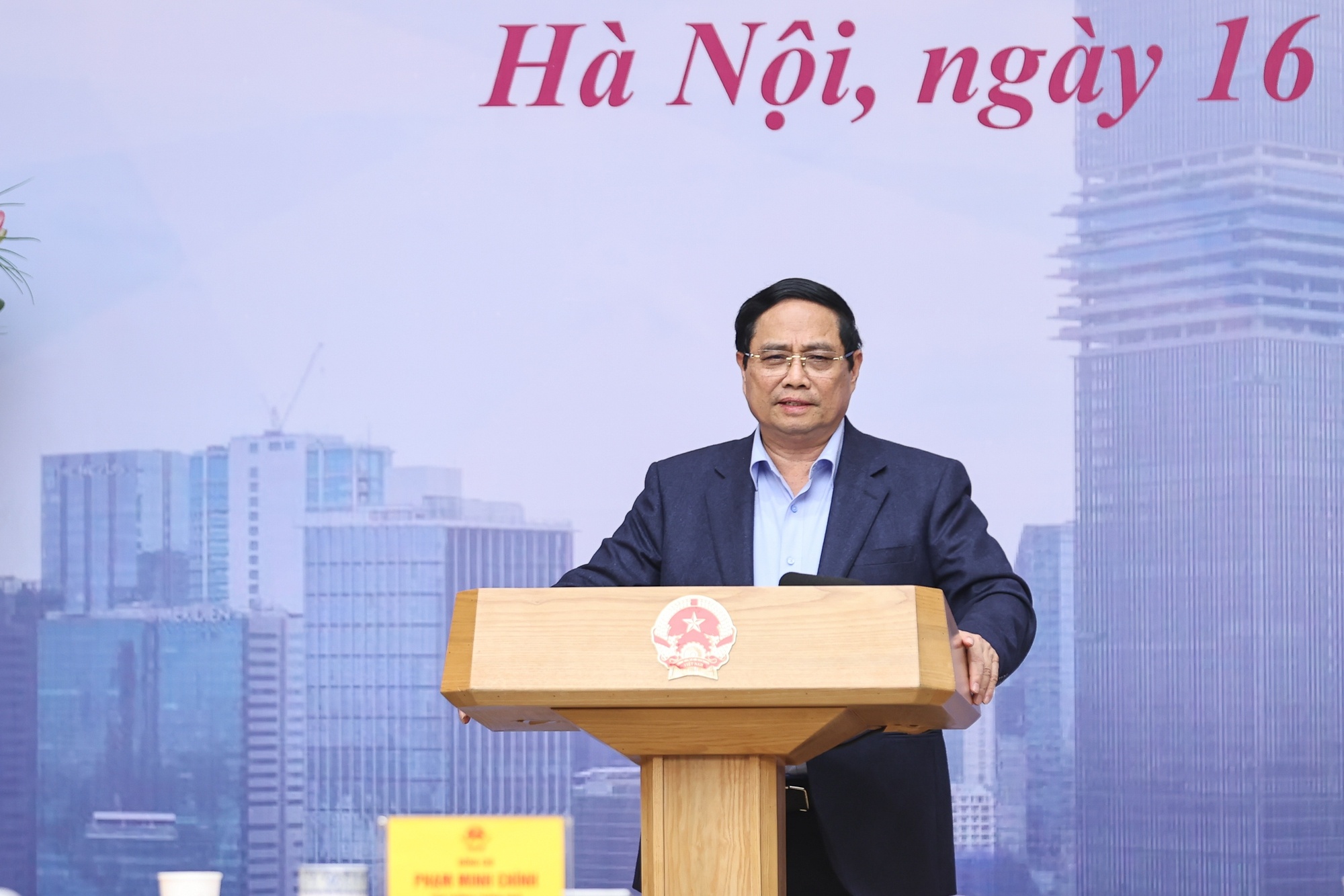 Thủ tướng Chính phủ nhấn mạnh, việc Việt Nam chủ động định vị vai trò mới trong mạng lưới tài chính quốc tế là yêu cầu tất yếu - Ảnh: VGP/Nhật Bắc