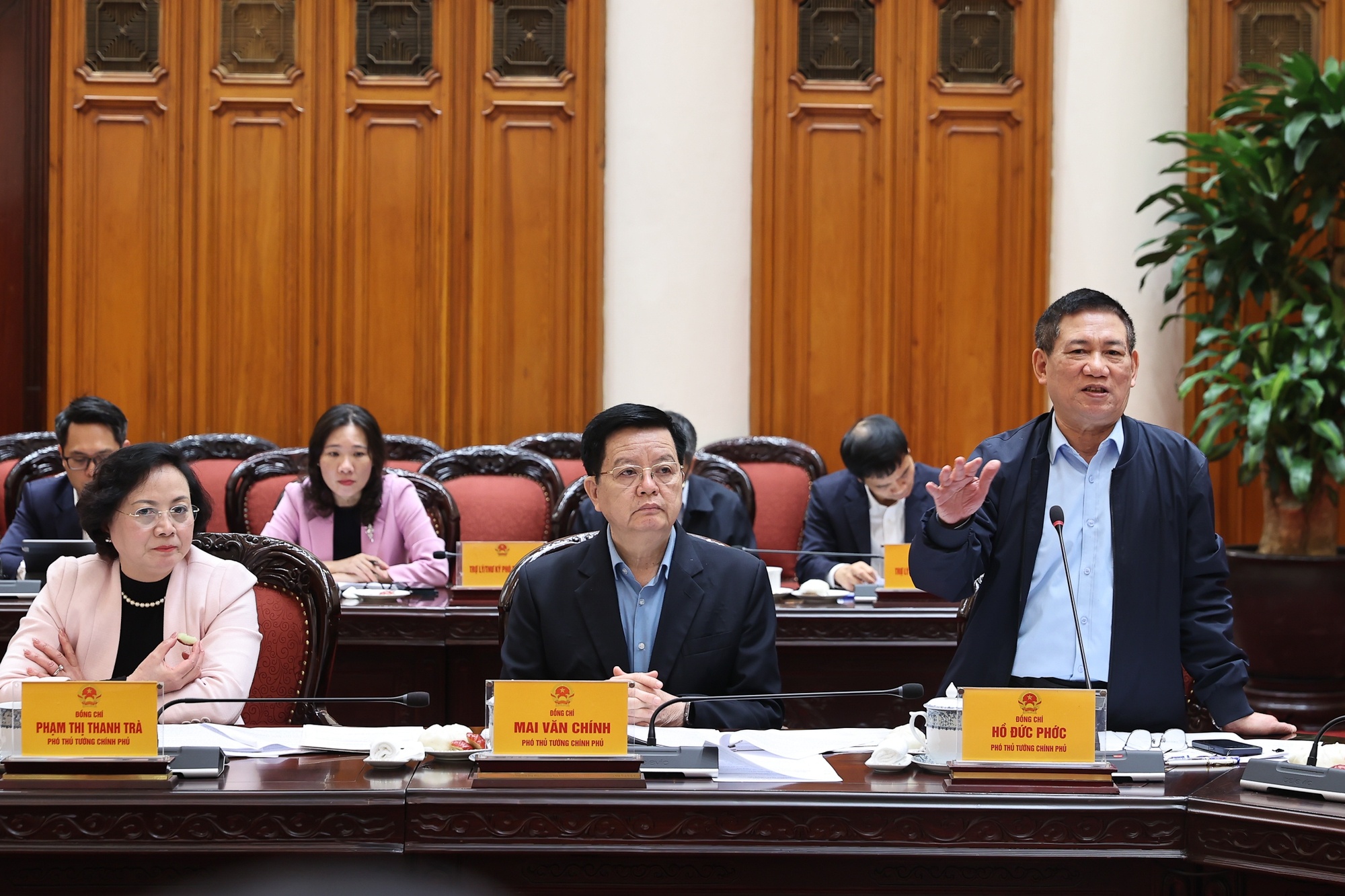 Phó Thủ tướng Chính phủ Hồ Đức Phớc phát biểu - Ảnh: VGP/Nhật Bắc