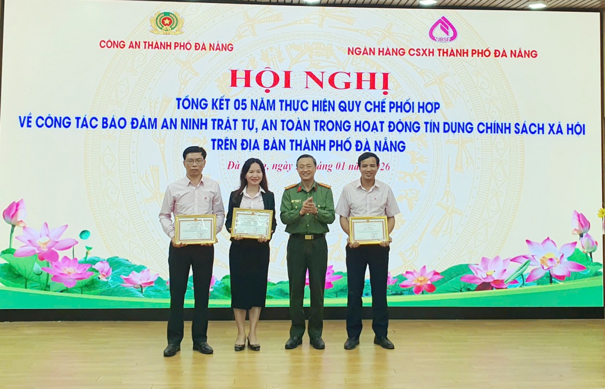 Đà Nẵng: Tổng kết 5 năm phối hợp bảo đảm an ninh, an toàn hoạt động tín dụng chính sách