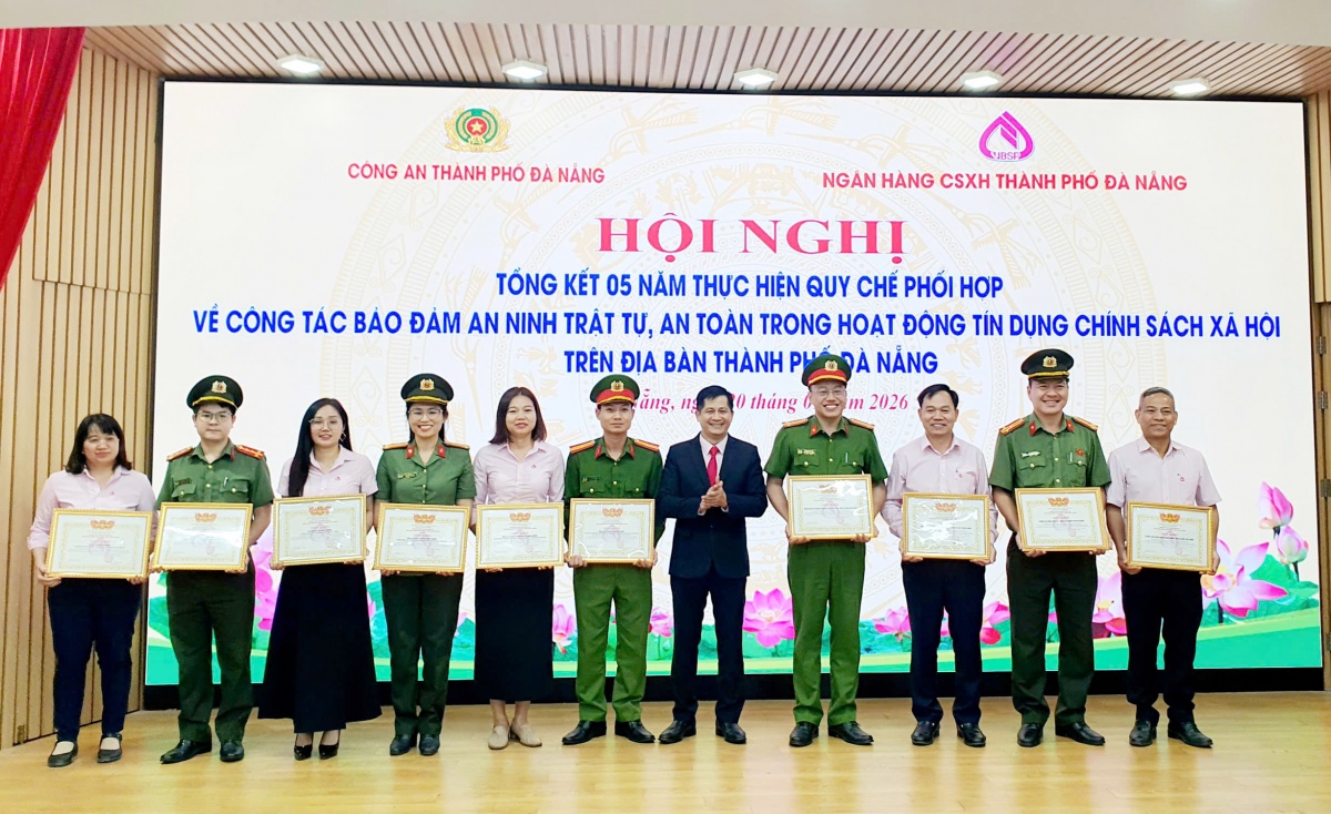 Đà Nẵng: Tổng kết 5 năm phối hợp bảo đảm an ninh, an toàn hoạt động tín dụng chính sách