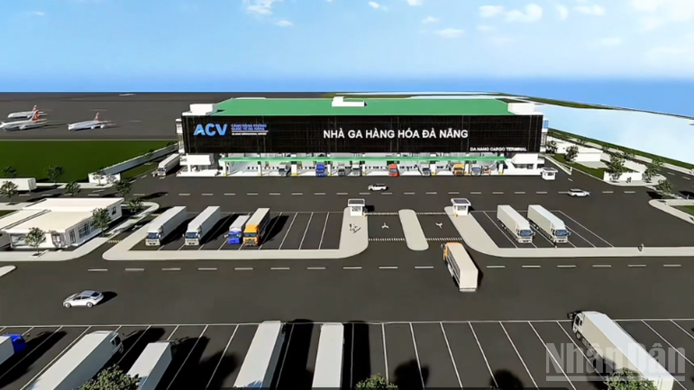 Phối cảnh Nhà ga hàng hóa mới công suất 100.000 tấn/năm tại Cảng hàng không quốc tế Đà Nẵng. Phối cảnh Nhà ga hàng hóa mới công suất 100.000 tấn/năm tại Cảng hàng không quốc tế Đà Nẵng.