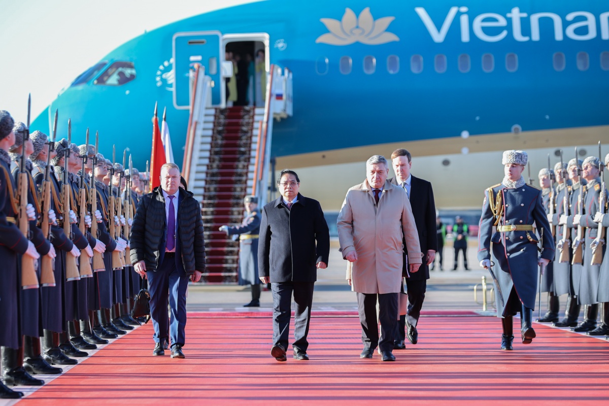 Thủ tướng Phạm Minh Chính tới Thủ đô Moscow, bắt đầu thăm chính thức Liên bang Nga - ảnh 3 Hình ảnh: Thủ tướng Phạm Minh Chính tới Thủ đô Moscow, bắt đầu thăm chính thức Liên bang Nga số 3