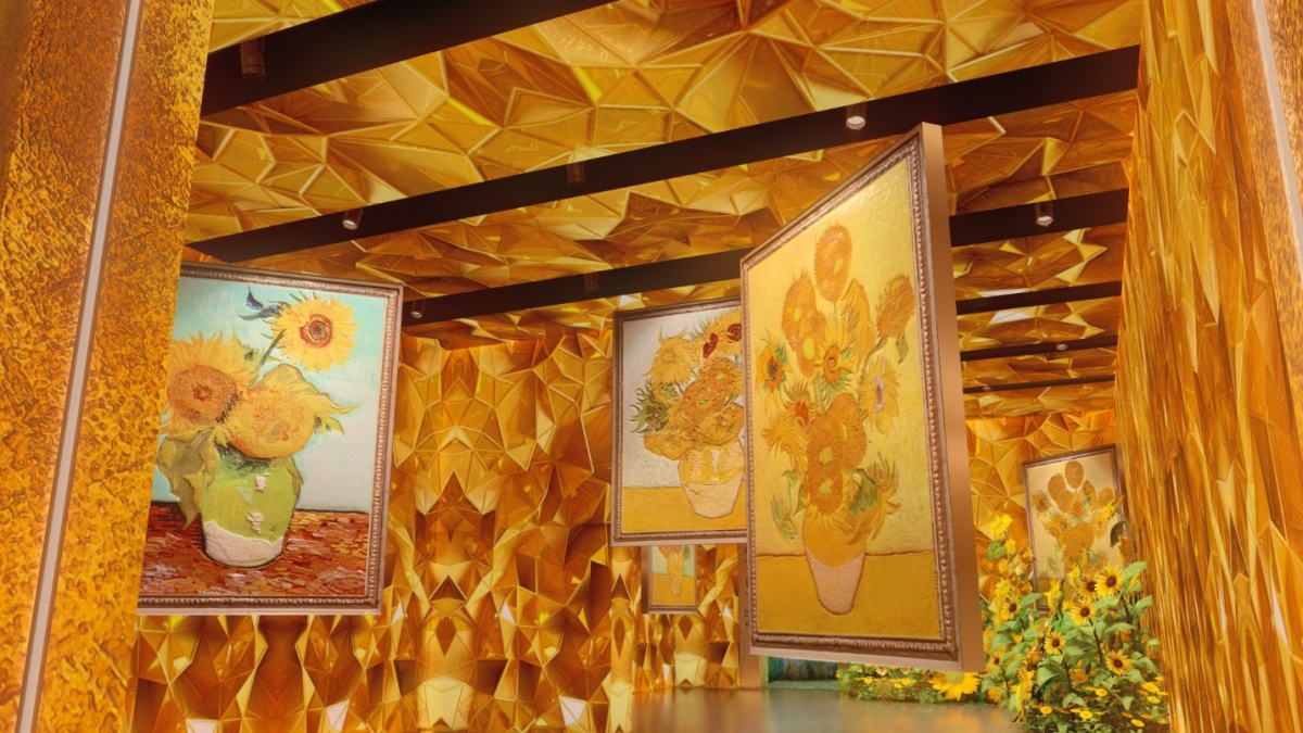 Hình ảnh hé lộ về một phần không gian triển lãm Van Gogh Timeless