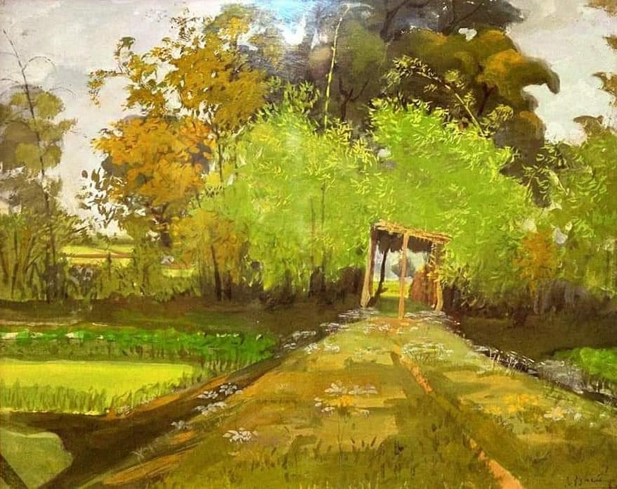 Triển lãm “Khúc vọng xưa” của họa sỹ Nguyễn Đình Huống trien lam khuc vong xua cua hoa sy nguyen dinh huong