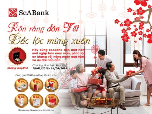 SeABank rộn ràng đón Tết với gần 20 nghìn quà tặng