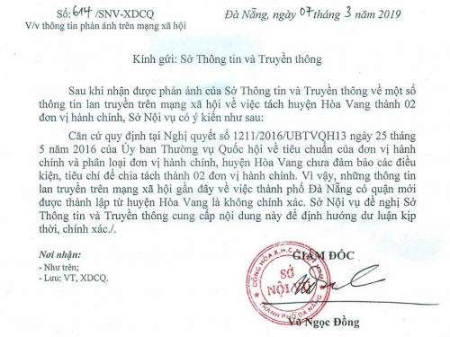 Đà Nẵng: Tung tin chia tách huyện để gây ‘sốt’ đất