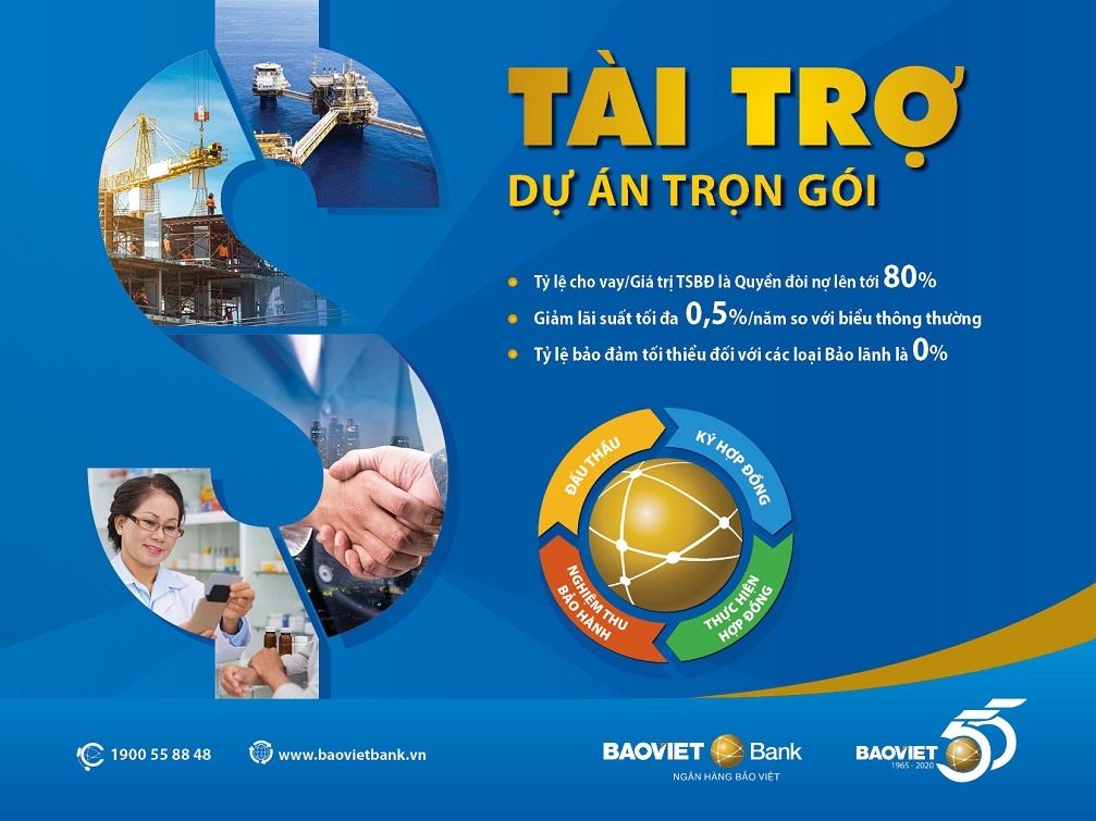 BAOVIET Bank tài trợ dự án trọn gói dành cho khách hàng doanh nghiệp