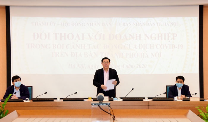 ha noi doi thoai voi doanh nghiep thao go kho khan ung pho voi dich benh covid 19