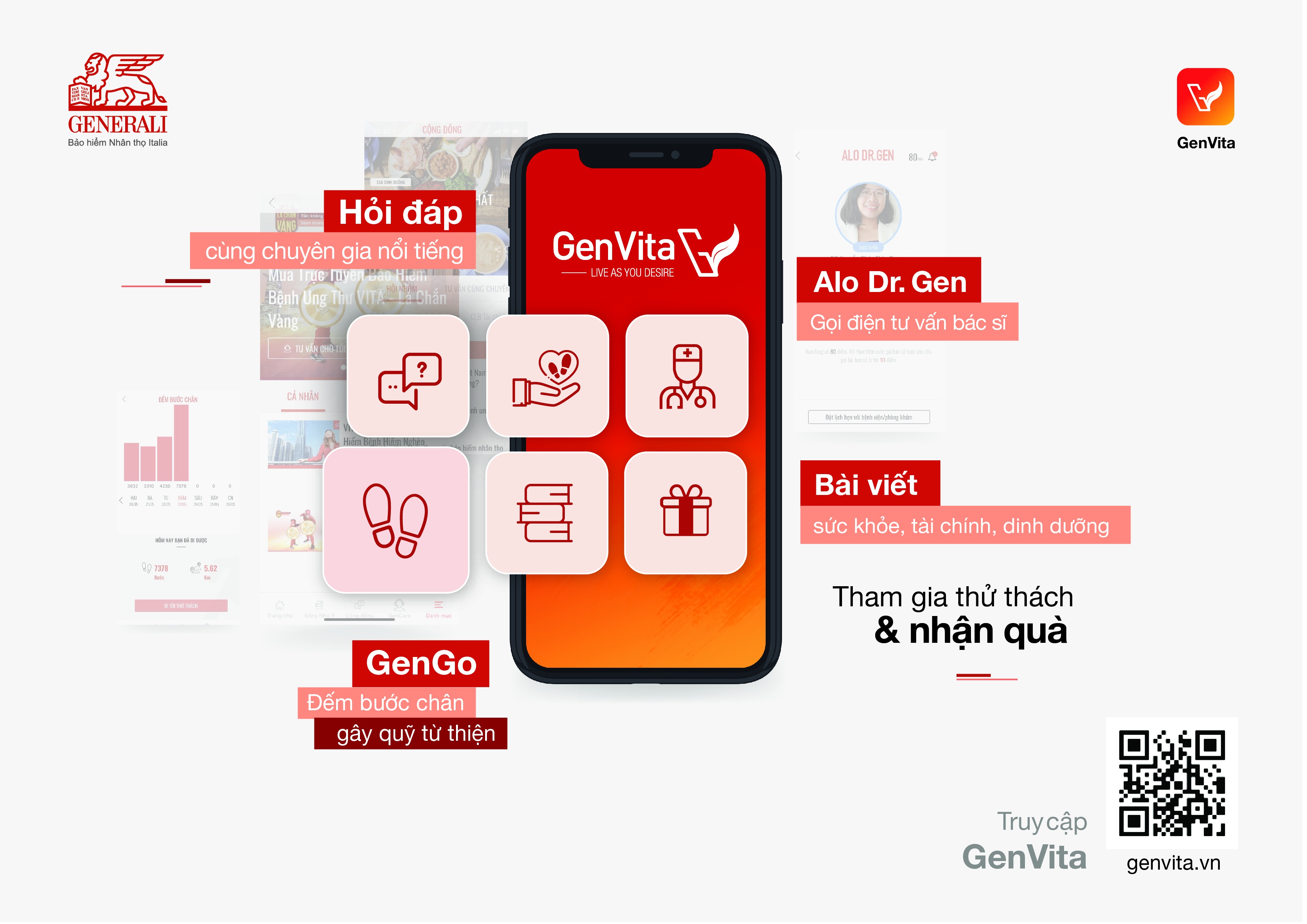 Generali Việt Nam ra mắt chương trình chăm sóc khách hàng VITA-Rewards trên hệ sinh thái kỹ thuật số GenVita