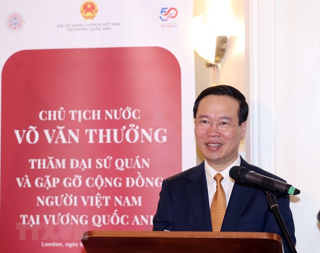 Chủ tịch nước Võ Văn Thưởng thăm cộng đồng người Việt tại Anh