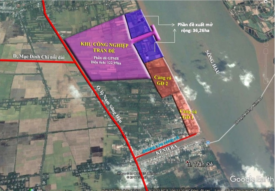 Đầu tư 1.230 tỷ đồng cho dự án xây dựng kết cấu hạ tầng KCN Trần Đề