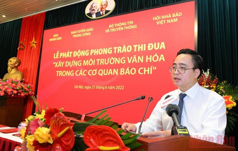 phat dong phong trao thi dua xay dung moi truong van hoa trong cac co quan bao chi