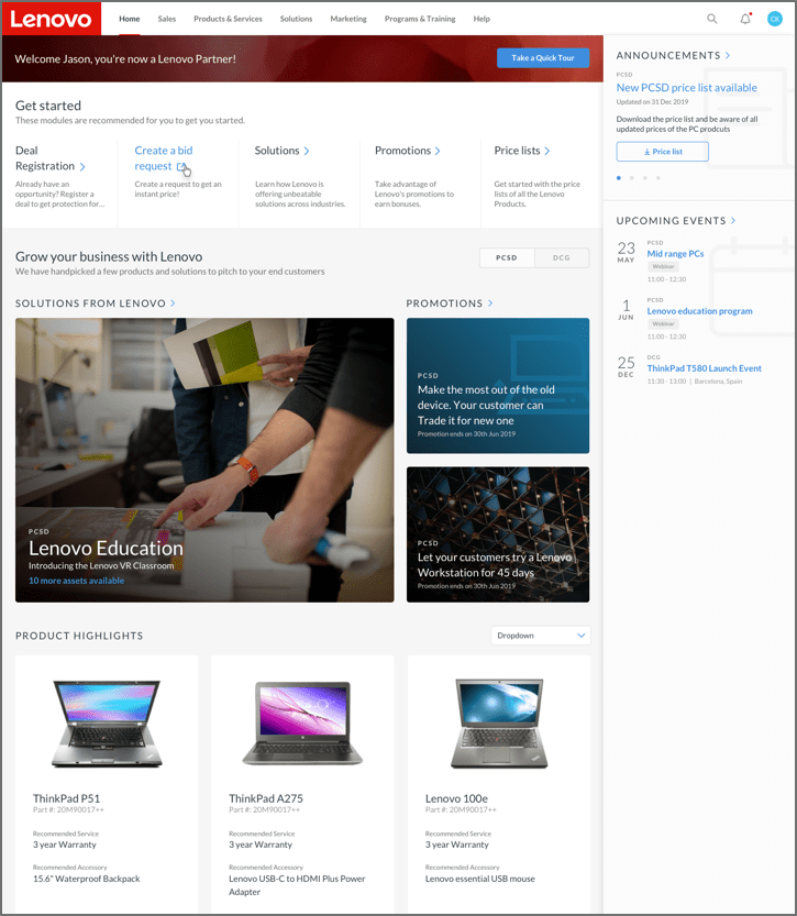 Lenovo ra mắt cổng thông tin đối tác toàn cầu mới Lenovo Partner Hub lenovo ra mat cong thong tin doi tac toan cau moi buoc tien trong chuong trinh chuyen doi so