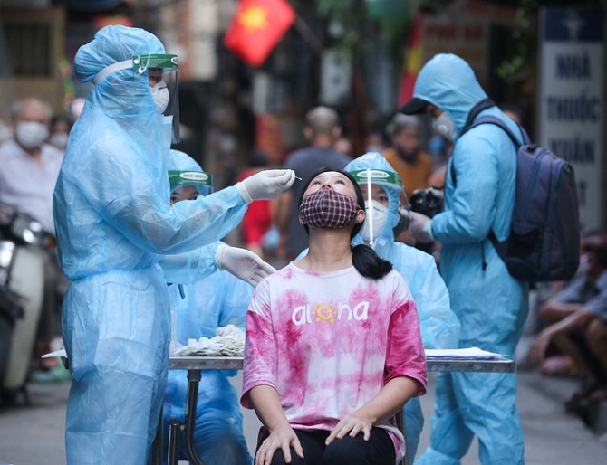 sang 108 ha noi ghi nhan 14 truong hop mac covid 19 moi tai 5 quan huyen