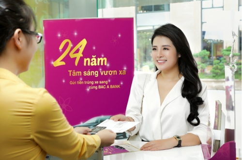 BAC A BANK: Khuyến mại tiền gửi hấp dẫn mừng 24 năm thành lập