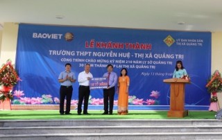 Bảo Việt dành tặng 15 tỷ đồng xây dựng trường học tại tỉnh Quảng Trị