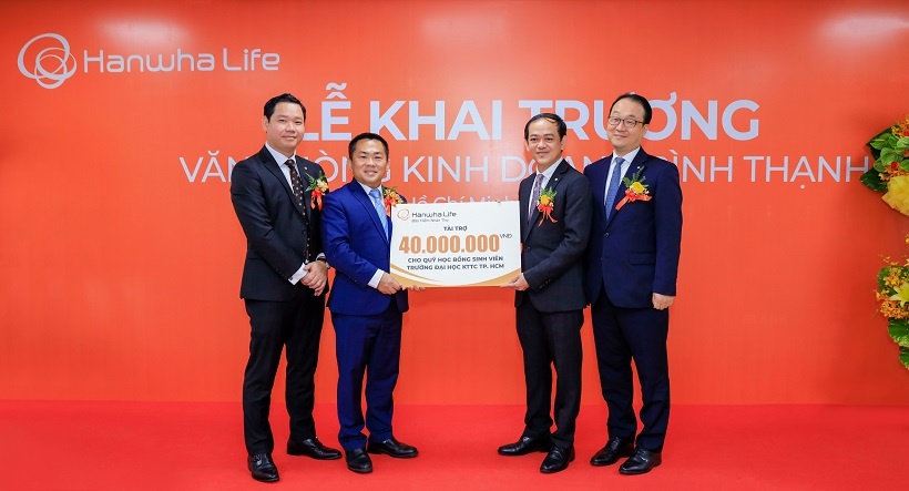 hanwha life viet nam khai truong van phong kinh doanh binh thanh