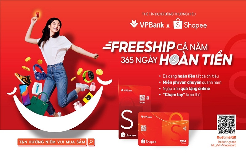 shopee hop tac voi vpbank va visa ra mat the tin dung vpbank shopee