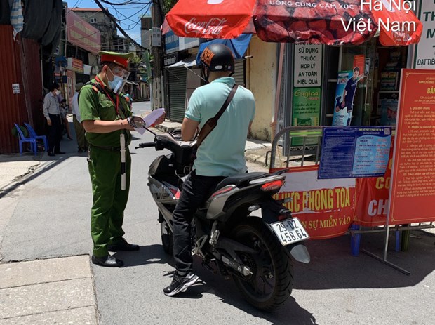 cong an ha noi thong tin chinh thuc viec cap giay di duong tai vung 1