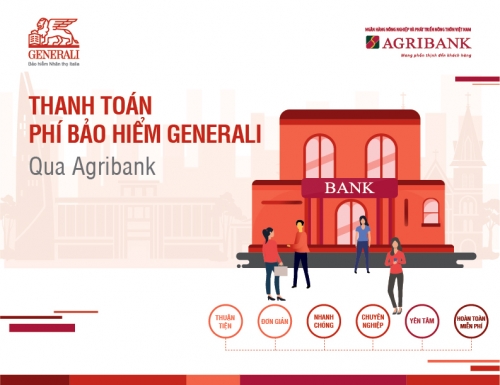 Generali Việt Nam triển khai kênh đóng phí bảo hiểm qua Agribank Generali Việt Nam triển khai kênh đóng phí bảo hiểm qua Agribank